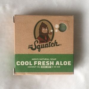 🌱Dr. Squatch Men's Natural Soap COOL FRESH ALOE Coconut Oil Zero Grit 5 oz Bar
